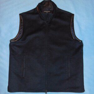 MEN'S  ANDRISEN MORTON  100% CASHMERE  FULL ZIP VEST
